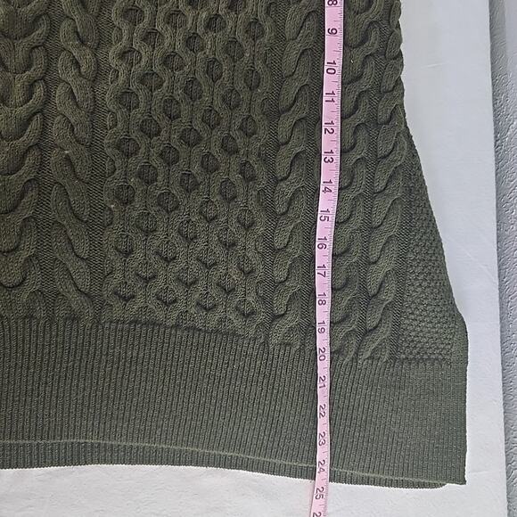 Banana Republic Merino Wool Fisherman Turtleneck Sweater S Fairy Grunge Academia - Picture 4 of 5